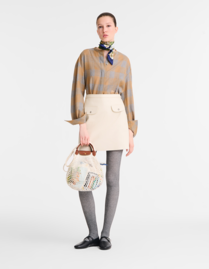 Longchamp Le Pliage Filet L Mesh Bag – Ecru vip time amman jordan